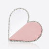 Designer Diamond Red Heart Evening Clutch Bags Rhinestone Wedding Purse