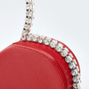 Designer Diamond Red Heart Evening Clutch Bags Rhinestone Wedding Purse