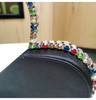 Designer Diamond Red Heart Evening Clutch Bags Rhinestone Wedding Purse