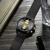 Men Watches Fashion Sport Quartz Analog Black Mesh Wrist Watch