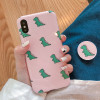Cute Cartoon Dinosaur Phone Case For iphone XS Max XS XR/ With Bracket Cute Cartoon Dinosaur Phone Case For iphone XS Max XS XR/ With Bracket