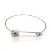 Personality Vintage Stainless Steel Nautical Pin Wire Bangle