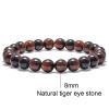 Handmade Custom Tiger Eye Natural Stone Couple Bracelets Gift