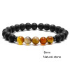 Handmade Custom Tiger Eye Natural Stone Couple Bracelets Gift