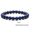 Handmade Custom Tiger Eye Natural Stone Couple Bracelets Gift