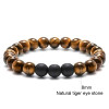 Handmade Custom Tiger Eye Natural Stone Couple Bracelets Gift