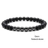Handmade Custom Tiger Eye Natural Stone Couple Bracelets Gift