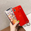Luxury Glitter Bling Wrist Strap Shockproof Phone Cases Transparent iPhone Cover