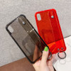 Luxury Glitter Bling Wrist Strap Shockproof Phone Cases Transparent iPhone Cover