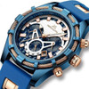 Luxury Brand Waterproof Silicone Strap Chronograph Men Watches