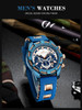 Luxury Brand Waterproof Silicone Strap Chronograph Men Watches