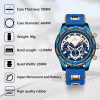 Luxury Brand Waterproof Silicone Strap Chronograph Men Watches