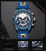 Luxury Brand Waterproof Silicone Strap Chronograph Men Watches