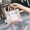 New Transparent Women Bags Casual Jelly Composite Bag