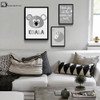 NICOLESHENTING Cartoon Animal Koala Seal Minimalist Art Canvas Poster Painting Nursery Wall Picture  Modern Home Kids Room Decor
