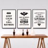 Super hero Quote Canvas Art Print Poster, Wall Pictures for Home Decoration,  Giclee Print Wall Decor