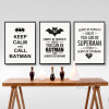 Super hero Quote Canvas Art Print Poster, Wall Pictures for Home Decoration,  Giclee Print Wall Decor