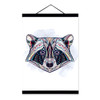Modern Ancient African National Totem Animals Raccoon Head A4 Framed Canvas Painting Wall Art Prints Picture Poster Home Decor