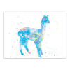 Original Watercolor Alpaca Horse Poster Print Cute Animal Picture Hipster Home Wall Art Decoration Canvas Painting No Frame Gift
