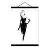 Black White Fashion Model Wooden Framed Canvas Paintin Modern Beautiful Girl Room Decor Big Wall Art Print Picture Poster Scroll