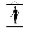 Black White Fashion Model Wooden Framed Canvas Paintin Modern Beautiful Girl Room Decor Big Wall Art Print Picture Poster Scroll