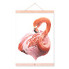 Modern Watercolor Flamingo Animal Poster A4 Wooden Framed Wall Art Print Picture Canvas Painting Nordic Living Room Decor Scroll