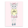 Pop Art Cartoon Animal Hippie Cat Canvas Art Print Poster Home Wall Picture Painting Kids Room Modern Nordic Home Decor No Frame