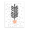 Modern Green Plants Cactus Leaf Poster A4 Triptych Nordic Living Room Wall Art Print Picture Home Decor Canvas Painting No Frame