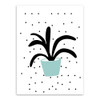 Modern Green Plants Cactus Leaf Poster A4 Triptych Nordic Living Room Wall Art Print Picture Home Decor Canvas Painting No Frame