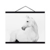 Black White Horse Posters Prints Nordic Style Home Decor Living Room Big Scroll Wall Art Pictures Wooden Framed Canvas Paintings