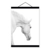 Black White Horse Posters Prints Nordic Style Home Decor Living Room Big Scroll Wall Art Pictures Wooden Framed Canvas Paintings