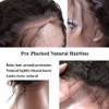 Luvin 360 Lace Frontal Wigs For Black Women Pre Plucked With Baby Hair Malaysian Curly Full Human Hair Lace Front Wig Deep Wave
