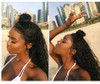 Luvin 360 Lace Frontal Wigs For Black Women Pre Plucked With Baby Hair Malaysian Curly Full Human Hair Lace Front Wig Deep Wave