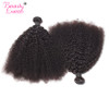 Mongolian Hair Afro Kinky Curly Hair Extension Human Hair Bundles Weave 1 Piece Can Buy 3/4 Bundles Beauty Lueen Non Remy Hair