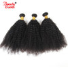 4B 4C Mongolian Afro Kinky Curly Weave Human Hair Bundles 4 Bundles Non Remy Natural Color Hair Weaving Extensions Beauty Lueen