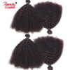 4B 4C Mongolian Afro Kinky Curly Weave Human Hair Bundles 4 Bundles Non Remy Natural Color Hair Weaving Extensions Beauty Lueen