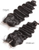Luvin Brazilian Hair Weave 3 4 Bundles With Closure Loose Wave 100% Remy Human Hair Lace Closure Bleached Knots Free Shipping