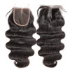 Luvin Brazilian Hair Weave 3 4 Bundles With Closure Body Wave 100% Virgin Human Hair 4x4 Lace Closure Bleached Knots