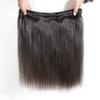 Luvin Brazilian Hair Weave 3 4 Bundles With Closure Straight 100% Virgin Human Hair 4x4 Lace Closure Bleached Knots