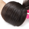 Luvin Brazilian Hair Weave 3 4 Bundles With Closure Straight 100% Virgin Human Hair 4x4 Lace Closure Bleached Knots