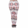 Large Size Leggings Boho Green Printed High Waist Leggins Plus Size Trousers Stretch Pants