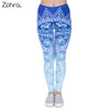 Women Legins Mandala Ombre Blue Printing Legging Fashion Casual High Waist Woman Leggings Women Legins Mandala Ombre Blue Printing Legging Fashion Casual High Waist Woman Leggings