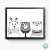 Cartoon Plants Canvas Art Print Poster, Best Friends Wall Pictures for Home Decoration, Giclee Wall Decor YT0047