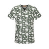 New Fresh Print Design Cotton Medical Scrub Tops Unisex Hospital Workwear Uniforms Short Sleeve Scrub Lab Clothes Nurse Uniform