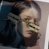 Retro Rhinestone Sunglasses Women Brand Designer Diamond Rimless Sun Glasses
