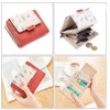 New Floral Feather Women Wallet Short Purse Card Holder