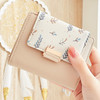 New Floral Feather Women Wallet Short Purse Card Holder