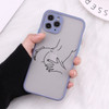 Transparent Abstract Protective Case Geometric Line Body Phone Case For iPhone