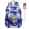 The Mandalorian Yoda baby Schoolbag USB Charge Backpack
