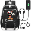 cuphead New Laptop External USB Charge Backpack